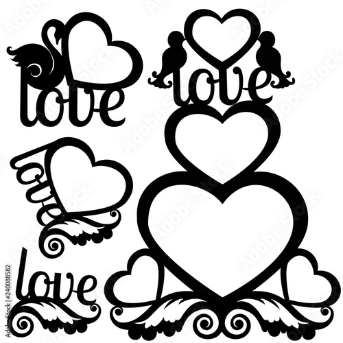 Frames for laser cutting frames