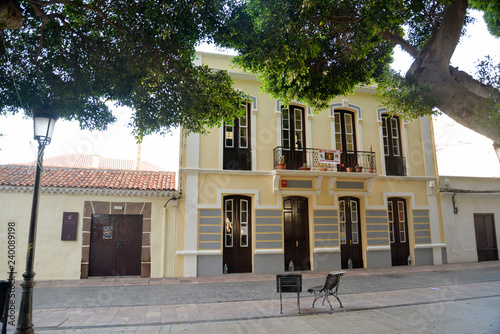 San sébastian de La Gomera: historic town with Placa de las America and Placa de la Constitucion, Iglesia Nuestra Senora de la Asunción and house of Christopher Columbus