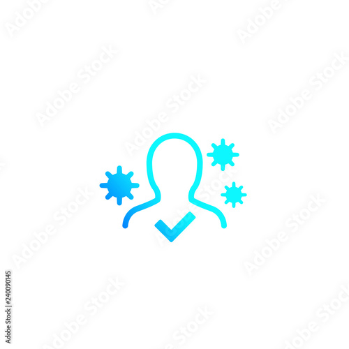 immune system vector icon