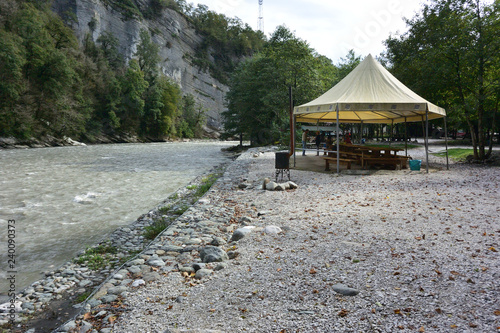 View Ahshtyrskaya Canyon - a place of recreation for residents and visitors of Sochi photo