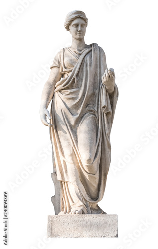 sculpture of the ancient Greek god Hera, isolate