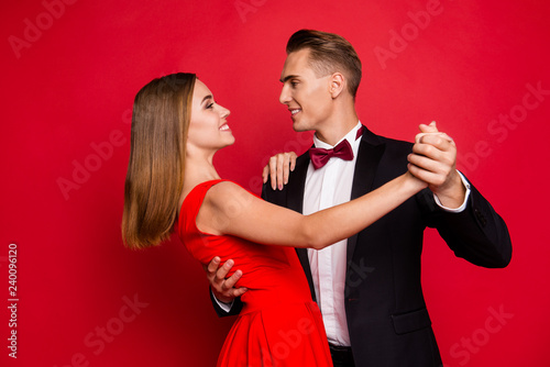 Portrait of his he her she two nice sweet tender lovely attracti photo