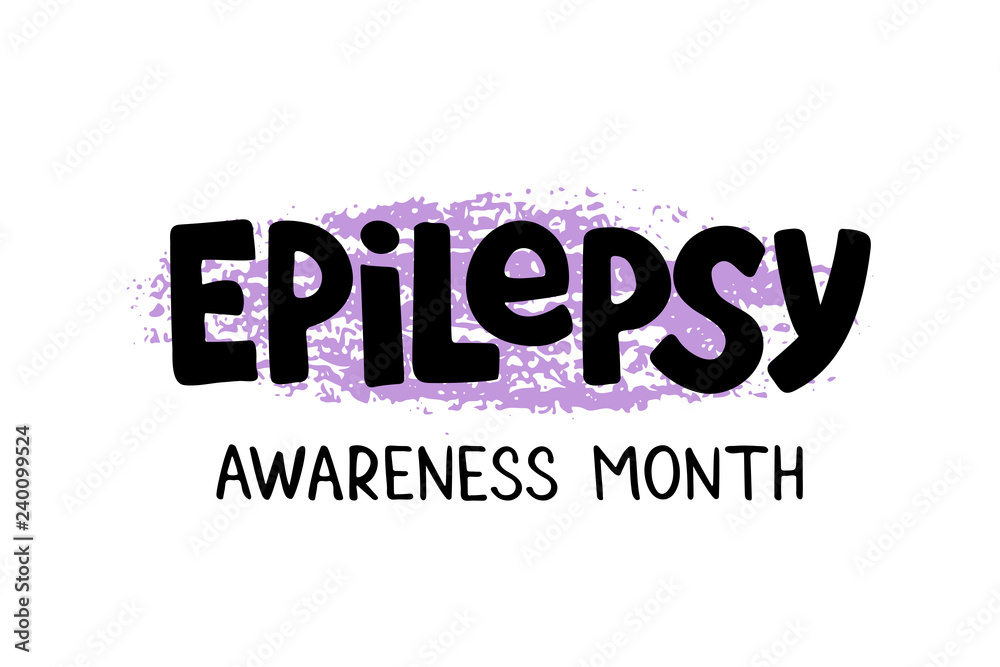 Epilepsy hand drawn lettering