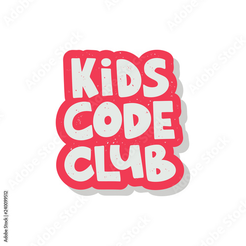 Children Coding lettering