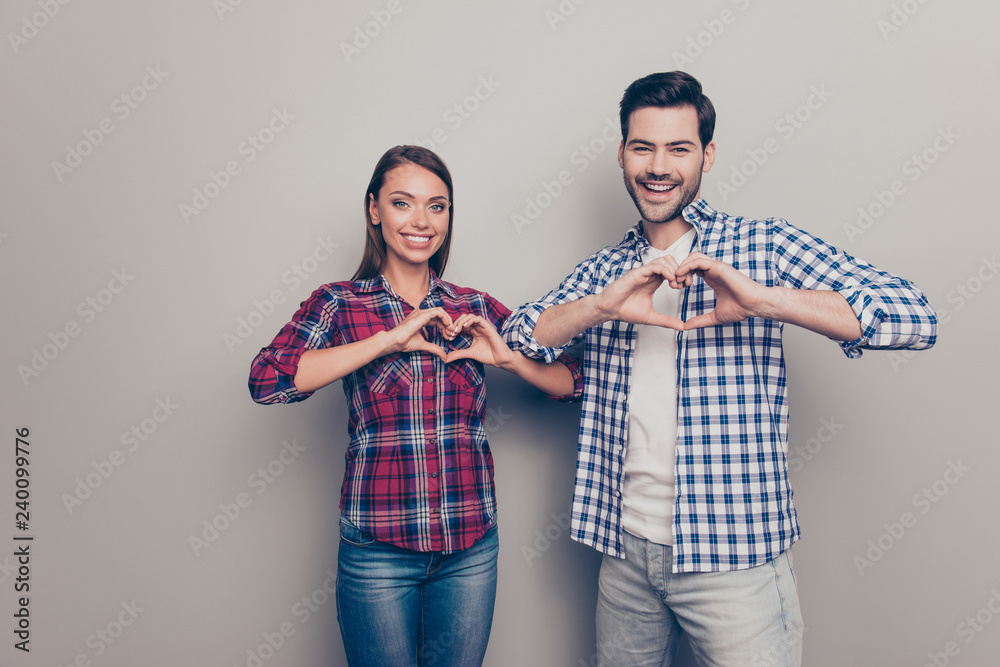 Portrait of his he her she two lovely lovable attractive cheerfu Portrait of his he her she two lovely lovable attractive cheerfu