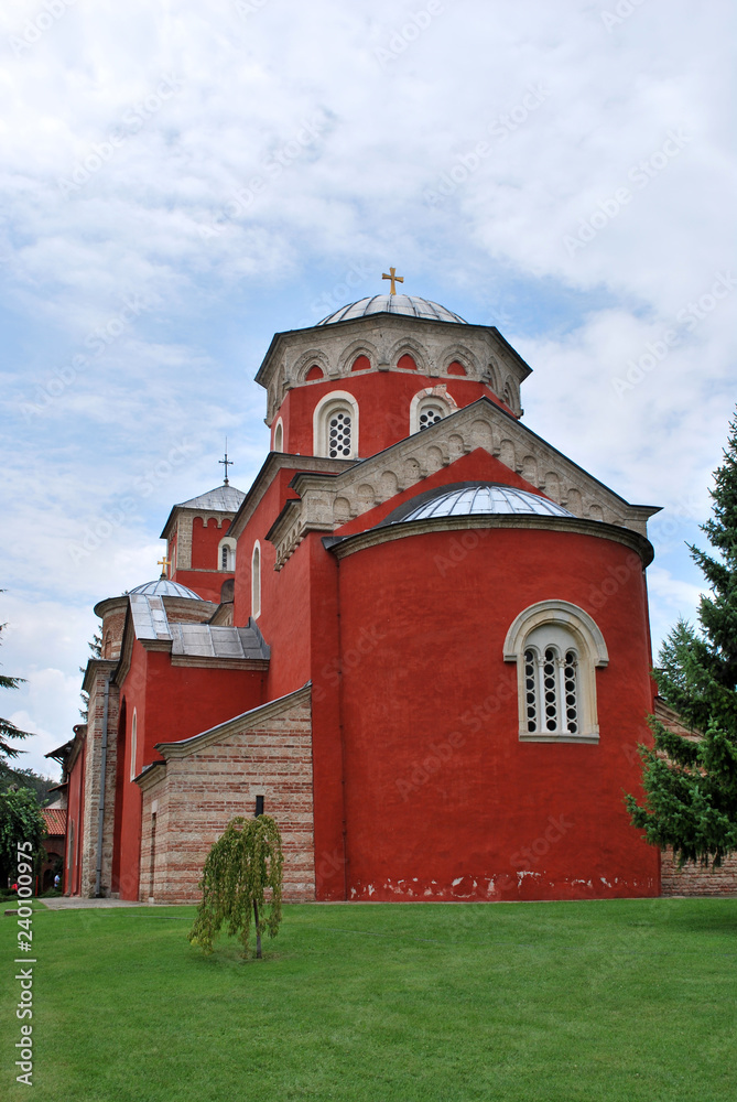 The ancient Žiča monastery in Serbia