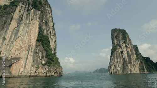 High rocks in the sea Vietnam