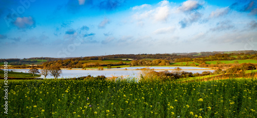 The beautiful landscape of Combe Valley  near Bexhill  In East Sussex  England