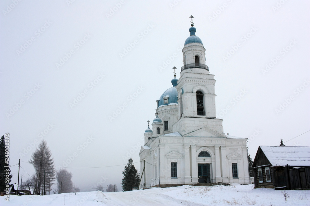 Orthodox Christian Church in winter
