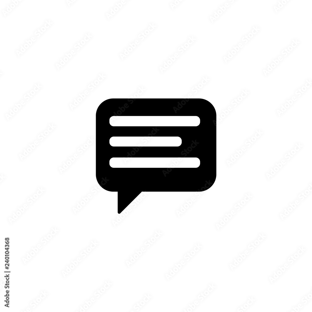 Chat bubble icon