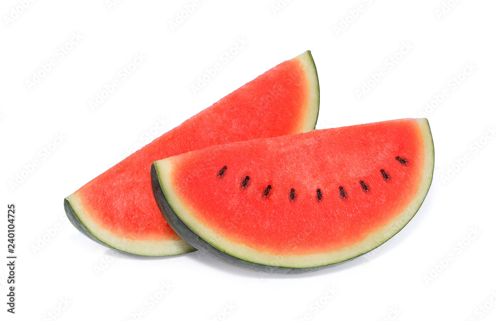 Sliced of watermelon isolated on white background Sliced of watermelon isolated on white background