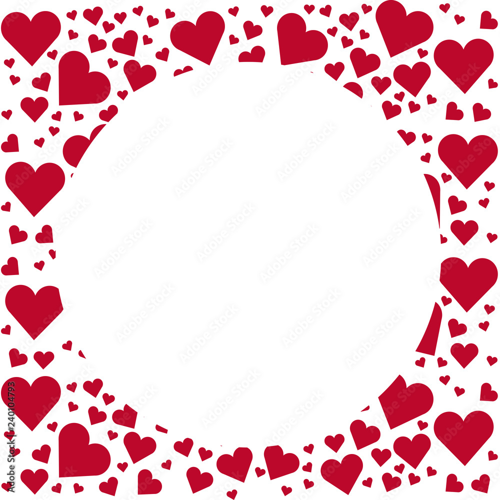 love hears background illustration 