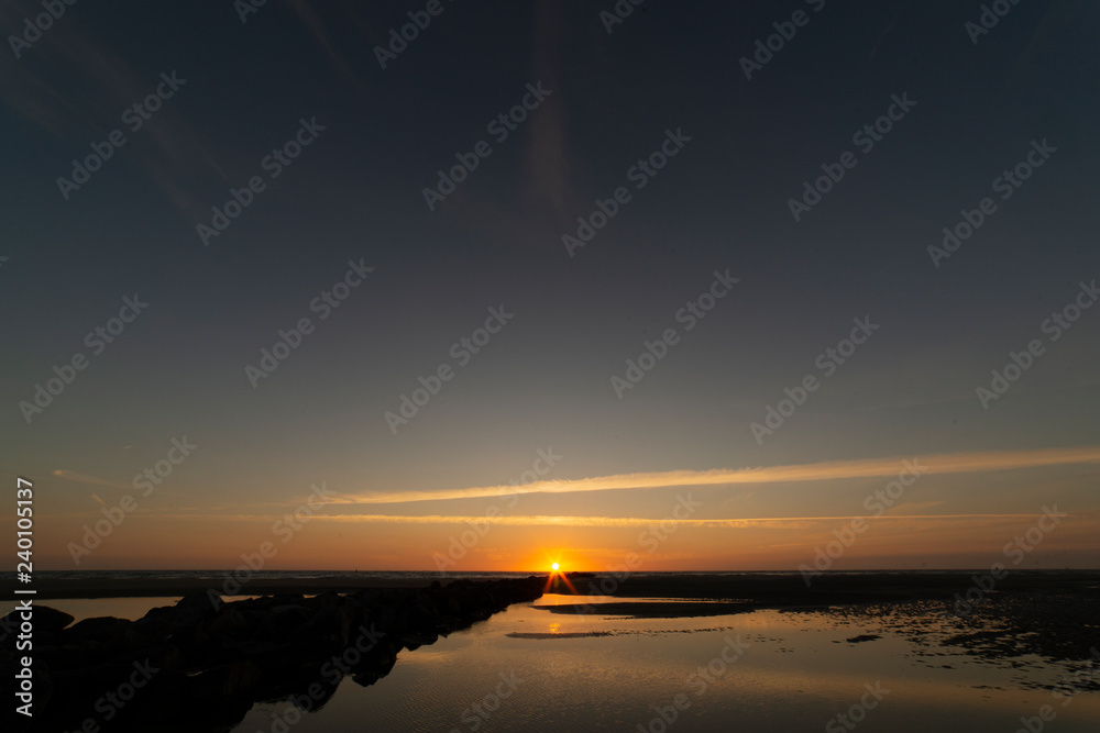 Fototapeta premium Sunset on Texel