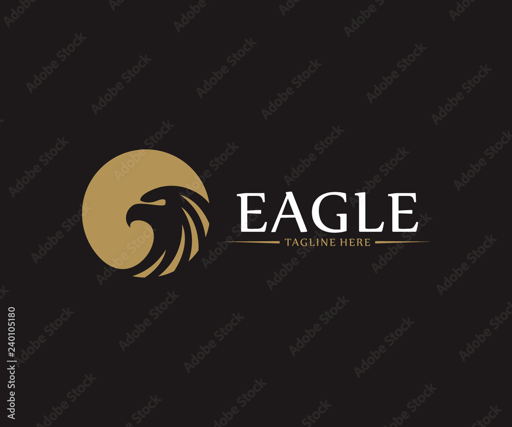Naklejka premium Eagle Bird logo projekt wektor koncepcja, szablon logo ptak