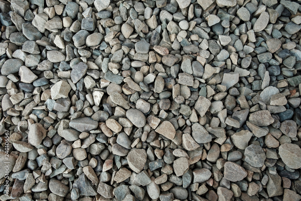 Background texture of grey gravel Background texture of grey gravel