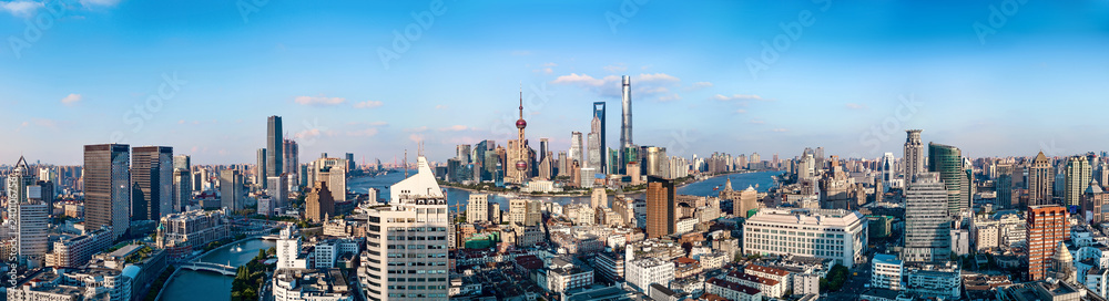 panorama of shanghai china