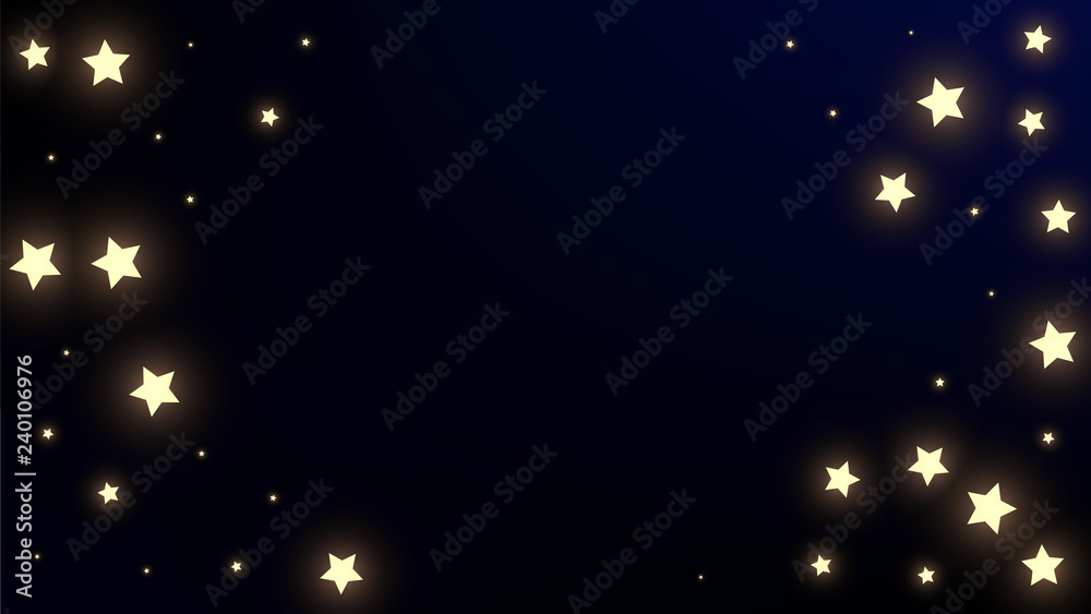 Fototapeta premium Constellation Map. Blue Galaxy Pattern. Mystic Cosmic Sky with Many Stars. Astronomical Print. Vector Constellation Pattern.