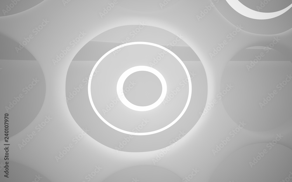 White smooth abstract architectural background. 3D illustration and rendering White smooth abstract architectural background. 3D illustration and rendering