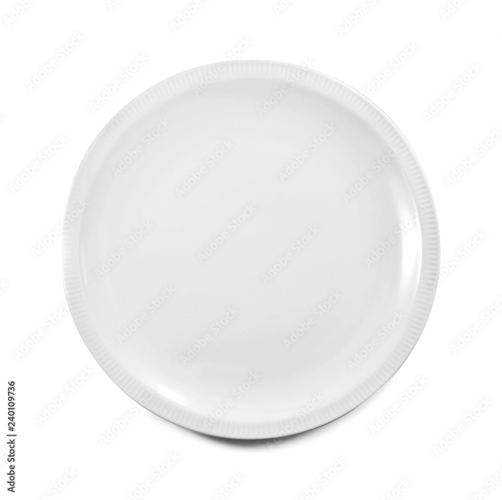 plate isolated on white background. plate isolated on white background.