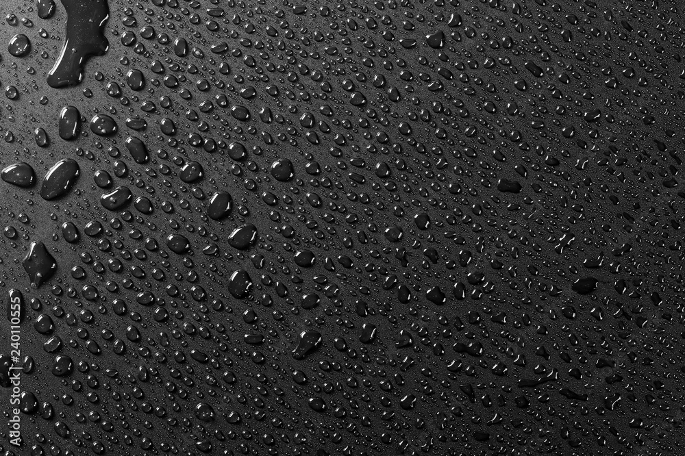 Water droplets on black background - Image texture Water droplets on black background - Image texture