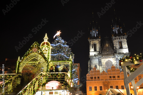 Christmas market - Old town Prague Czech republic