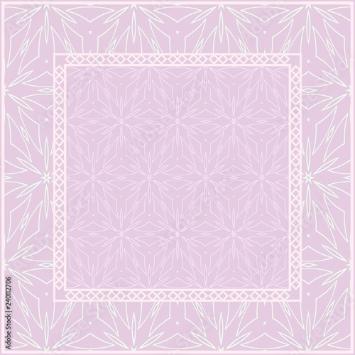 Floral Geometric Pattern for Fashion Design. Creative Vector Illustration. Color