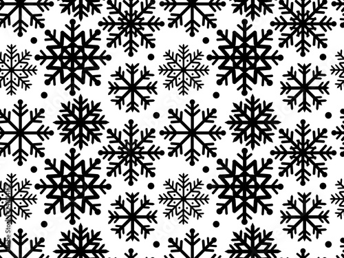 Snowflakes  seamless pattern for your design