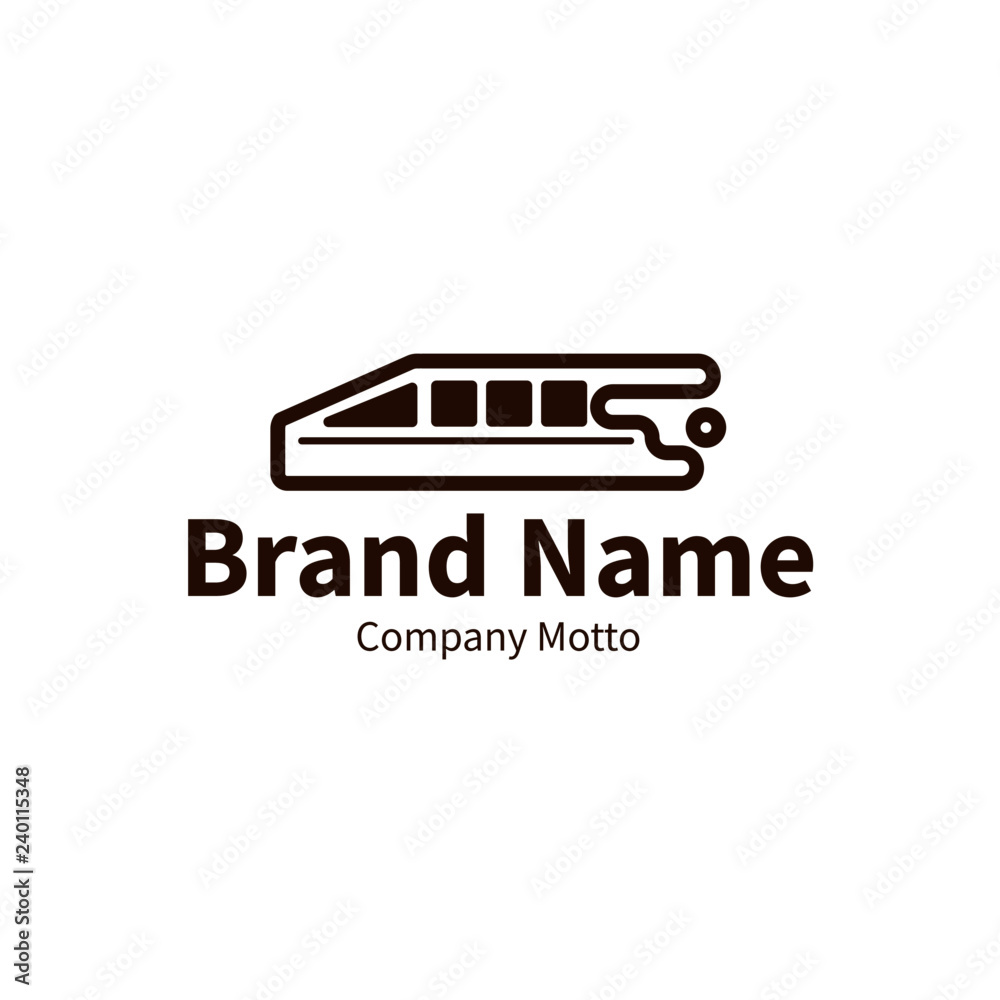train logo, modern outline brand design concept, vector illustration train logo, modern outline brand design concept, vector illustration