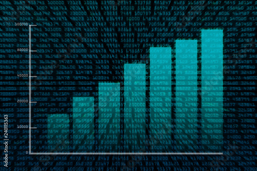 Financial internet diagram, stock market 