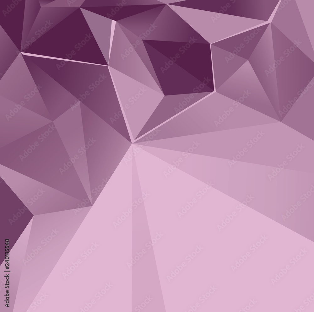 Fototapeta premium Vector violet background with triangles.