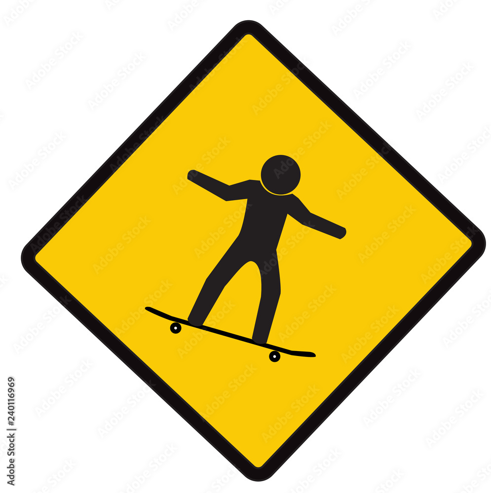 Snowboard zone, caution road symbol sign and traffic symbol design concept, vector illustration. Snowboard zone, caution road symbol sign and traffic symbol design concept, vector illustration.