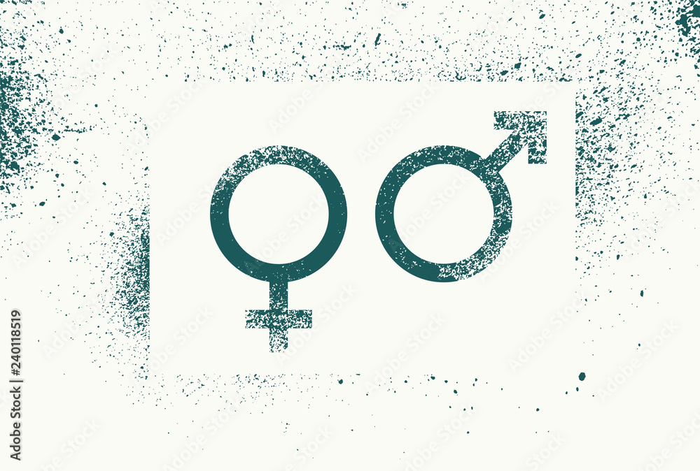 Vecteur Stock Venus and Mars. Gender signs. Male and female symbols