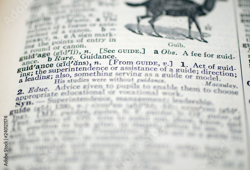 Canvas Print Guidance, Webster's New International Dictionary