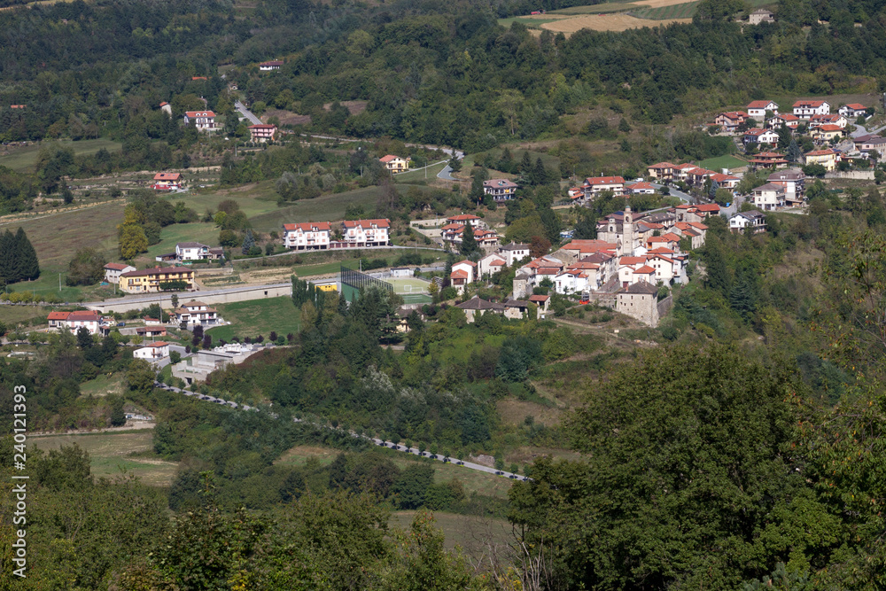 Panorama dell'Alta Langa (Langhe, Piemonte)