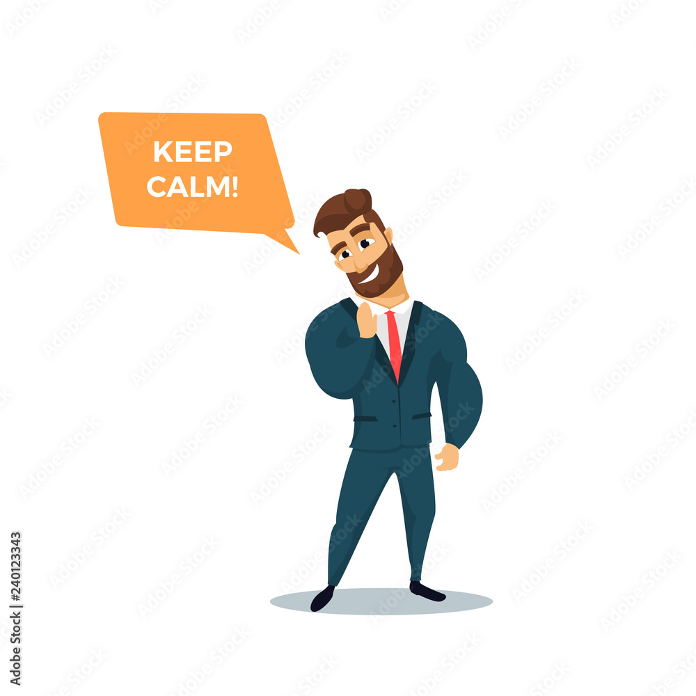 Businessman Character design. Fun bearded business man Businessman Character design. Fun bearded business man