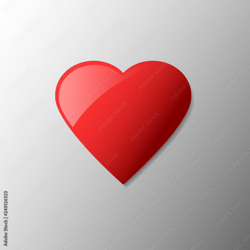 Red heart shape vector Red heart shape vector