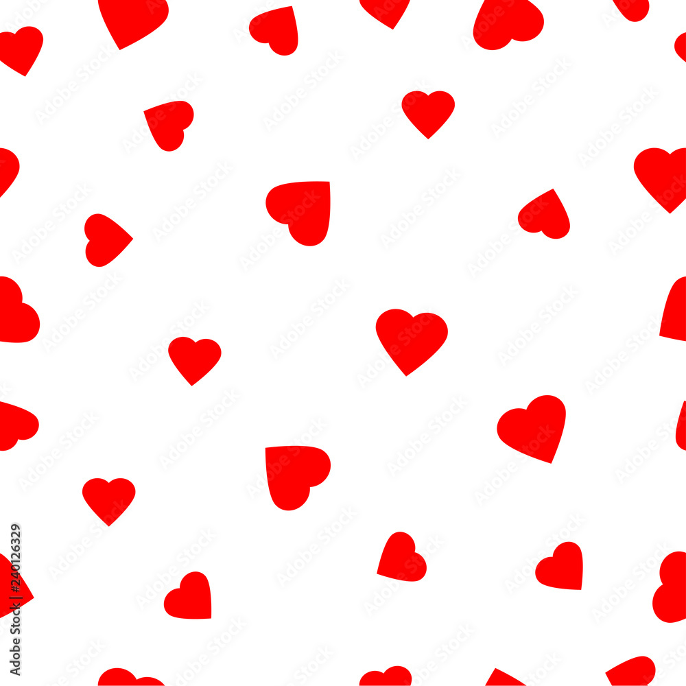 Red heart shape pattern