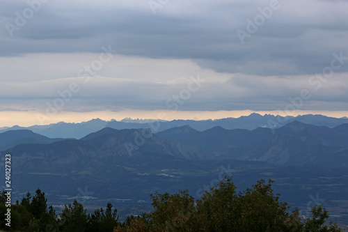 French Alps from the Chabre mountain