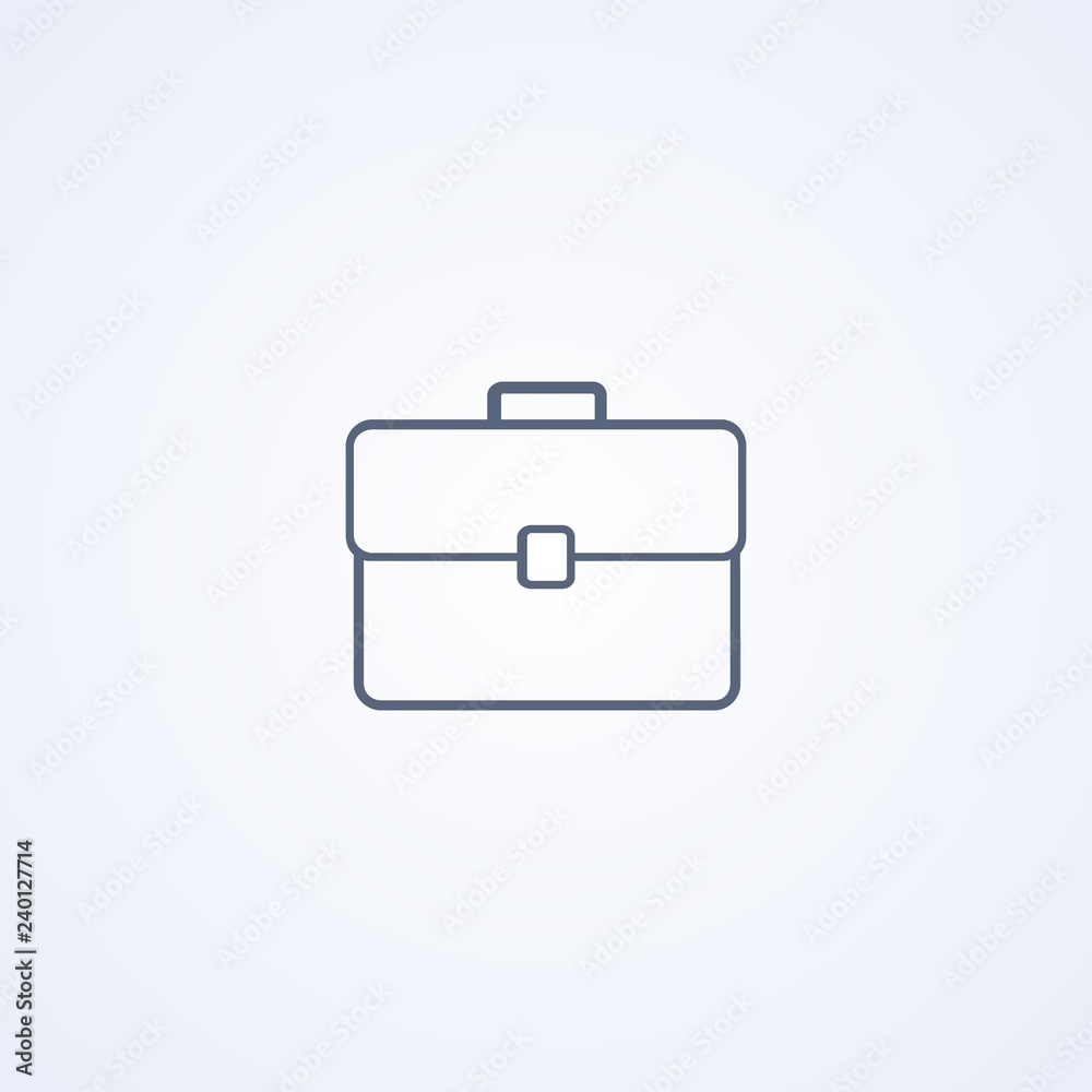 Business portfolio, vector best gray line icon Business portfolio, vector best gray line icon