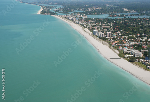 Obraz na plátně Aerial view of Venice Florida