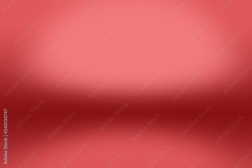 Red photo studio backdrop - illustration