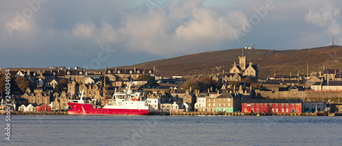 Lerwick from Bressay,Shetland, Scotland, UK.