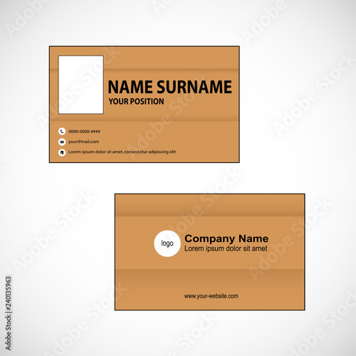 Business card vector