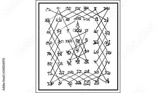 Thai traditional tattoo,  Thai yantra