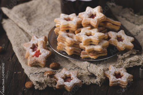 Homemade christmas cookies vintage style