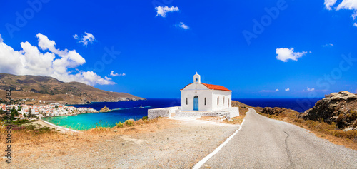 Fototapeta Naklejka Na Ścianę i Meble -  Authentic traditional Greece - tranquil Andros island, Cyclades