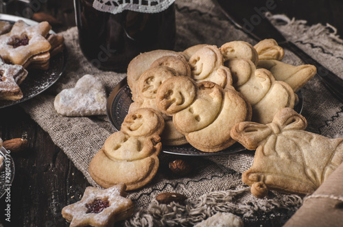 Homemade christmas cookies vintage style
