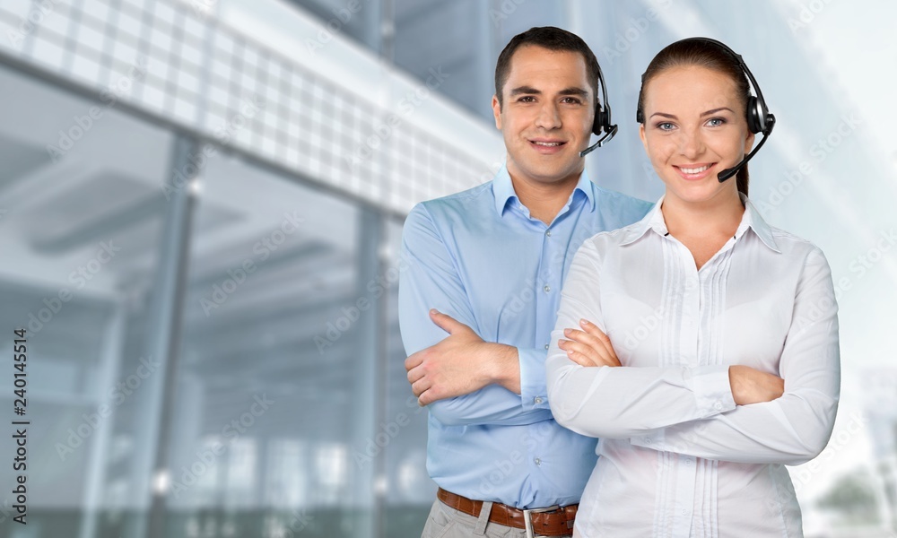 Call center receptionists.