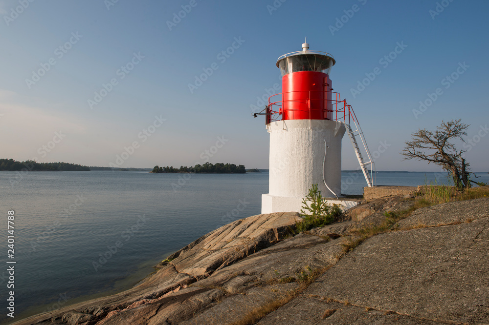 lighthouse on an island