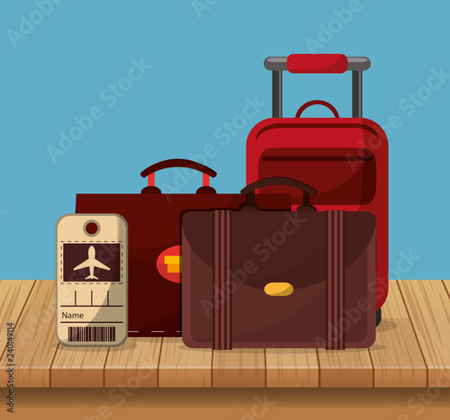 travel vacation or holidays related icons image 